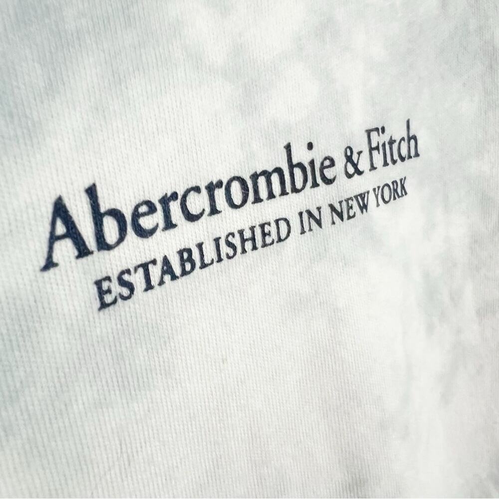 Abercrombie & Fitch Tie Dye Logo Ling Sleeve Tee NWT - Picture 4 of 7